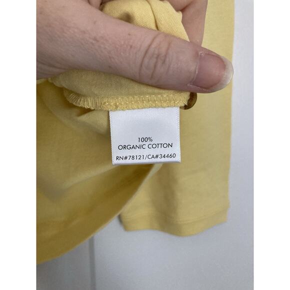 Eileen Fisher Women Small V Neck Elongated Jacket Sunshine Organic Cotton Jersey - Picture 5 of 9